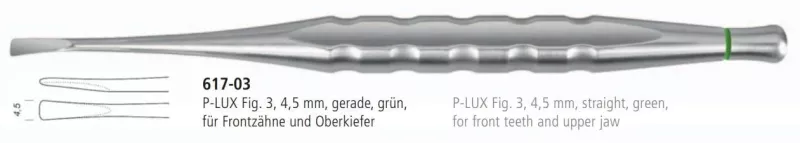 P-LUX Luxation grön rak 4,5mm