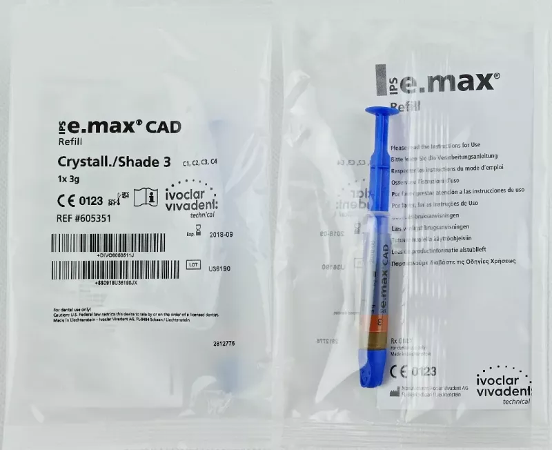 IPS e.max CAD Crystall Shade 3 3g