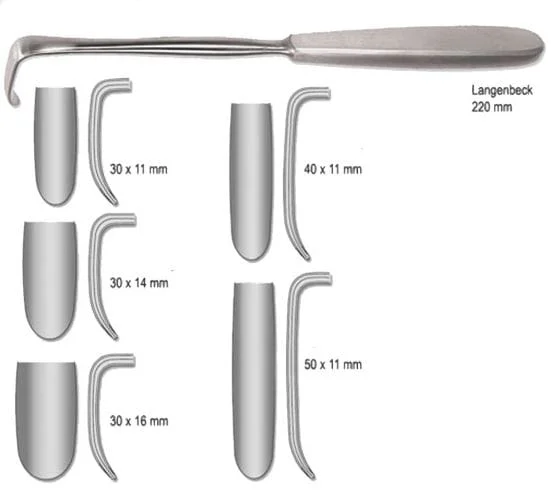 Sårhake Langenbeck 11x50mm