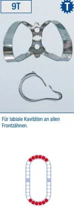 Kofferdamklammer Ivory 9T