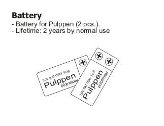 Pulppen Batteri 2st