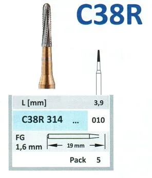 FG HM Borr C38R 010 kronslitsare 5st