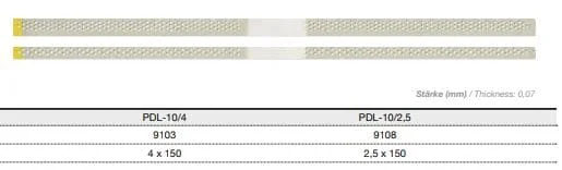EVE Diastrips gul fin PDL-10/4 9st