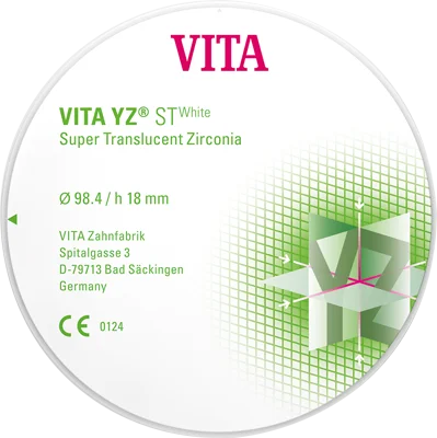 VITA YZ ST White Disc H 14mm