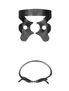 Kofferdamklammer 1 Black Line