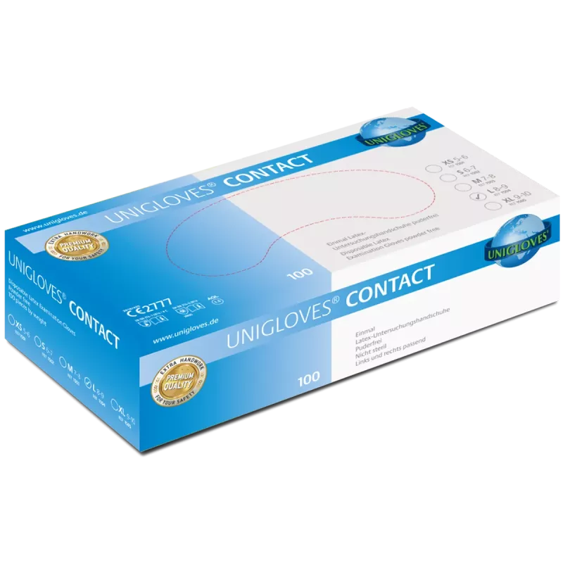 Handske Contact Latex L 100st