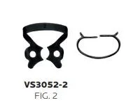 Vision Kofferdamklammer svart premolar/molar nr 2