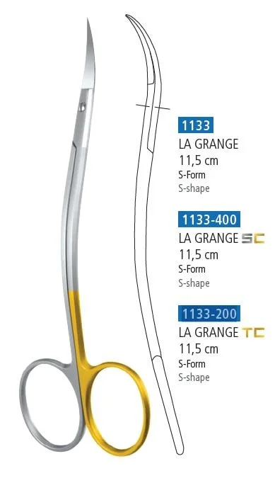 Sax La GrangeTC med taggade skär 11,5cm