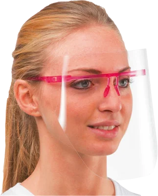 Visir rosa skalm inkl 6st skydd