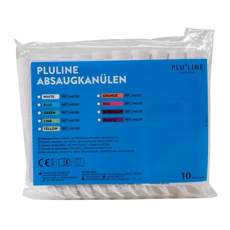 Sugrör PluLine vit 10st
