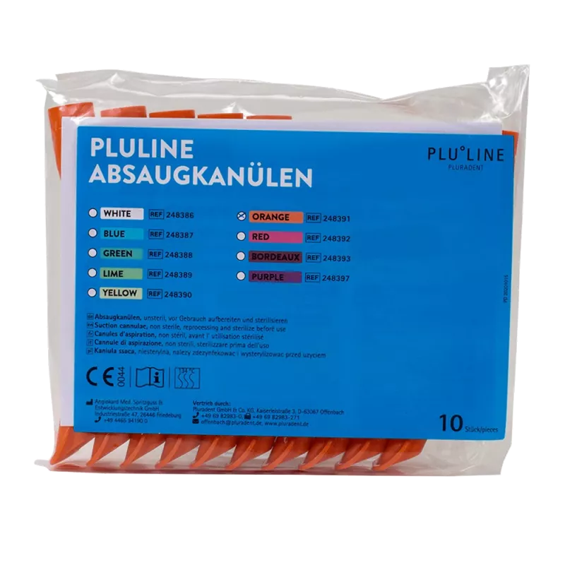 Sugrör PluLine orange 10st