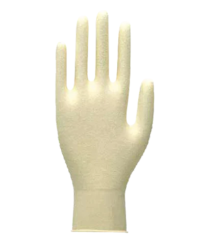 Handske Dermagrip Latex naturvit L 100st
