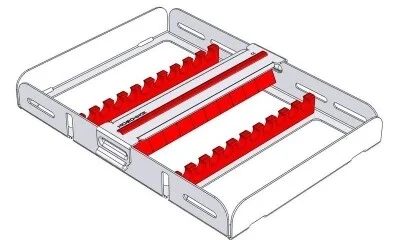 Flexi-Clip 10 låsbar röd