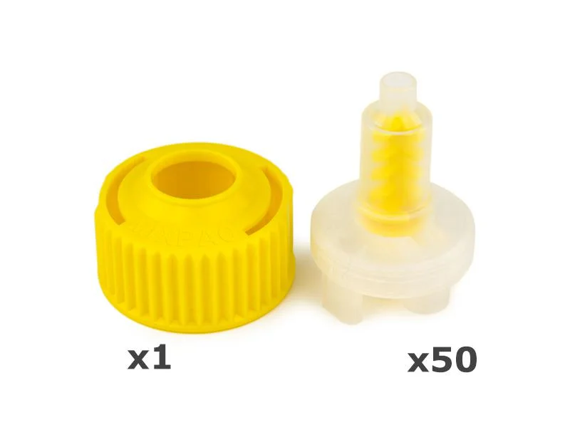 Blandningsspetsar Maskin gul Dynamix 50st