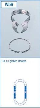 Kofferdamklammer Ivory  W56