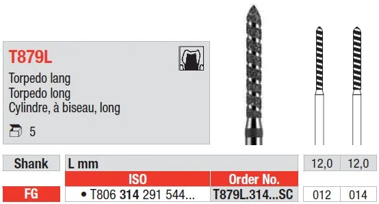FG Diamantborr T879L.014 SC 5st
