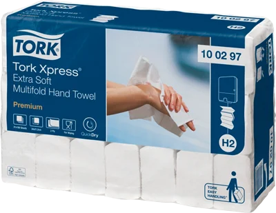 Tork Xpress H2 Premium extra soft Handduk 2-lagers 2100st