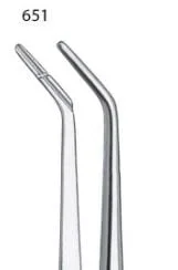 Pointpincett med lås trubbig 15cm