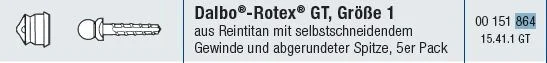 Dalbo Rotex Dalla Bona GT storlek 1 komplett 15.41.1