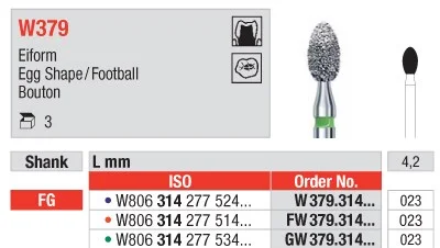 FG Diamantborr White Tiger GW379.023 3st