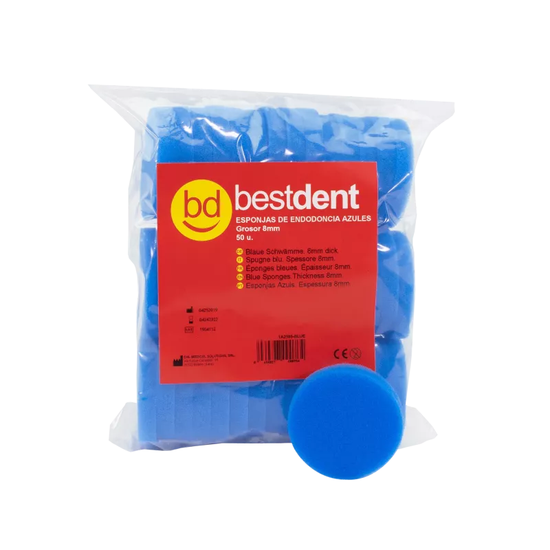 Bestdent Skumgummi Rondell blå 50st
