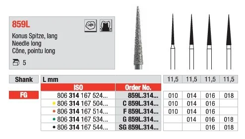 FG Diamantborr C859L 314 014 5st