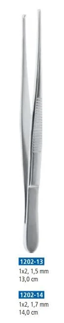 Pincett Klo 1x2 1,7mm smal 14cm st