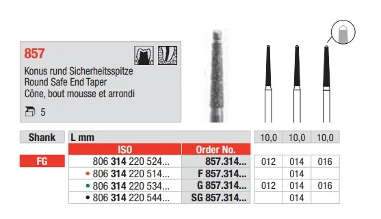 FG Diamantborr 857.016 5st