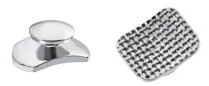 Lingual buttons, large contoured base, 10st