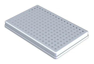 Bricka Aluminium Lock Perforerad 28x18cm