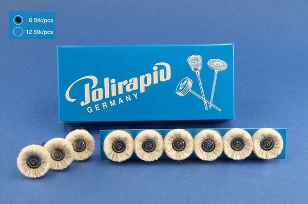 Polerborste Bomullsgarn dubbel 25mm 6st