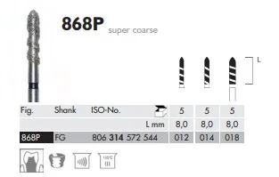 FG Diamantborr 868 P 012 MEIPREP 5st