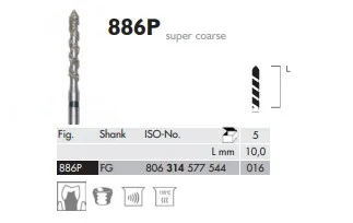 FG Diamantborr 886 P 016 5st