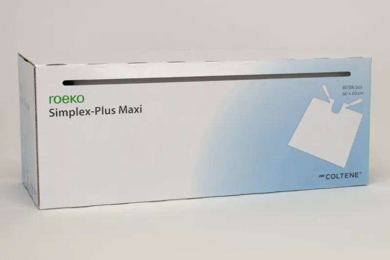 Servett plastad Simplex Plus Maxi 60x60cm Vit 80st