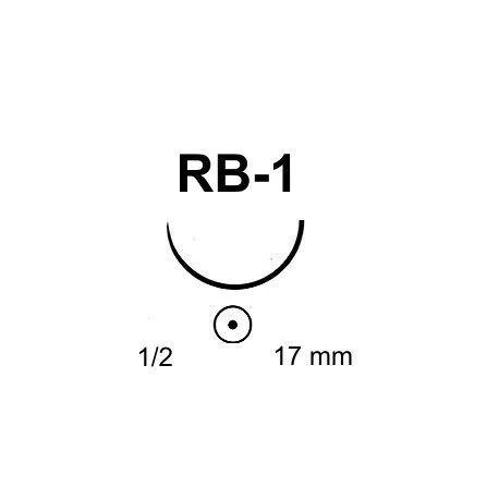 Sutur Ethicon Prolene 5-0 blå RB-1 36st