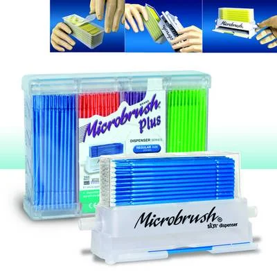 Microbrush Plus Dispenser Regular blå 100st