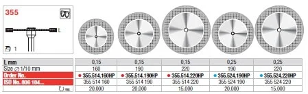 Diamantdisk Hst 355.524.190