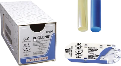 Sutur Ethicon Prolene 5-0 blå BB 36st