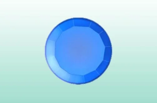 Tandsmycke Blå/Sapphire 2,0mm