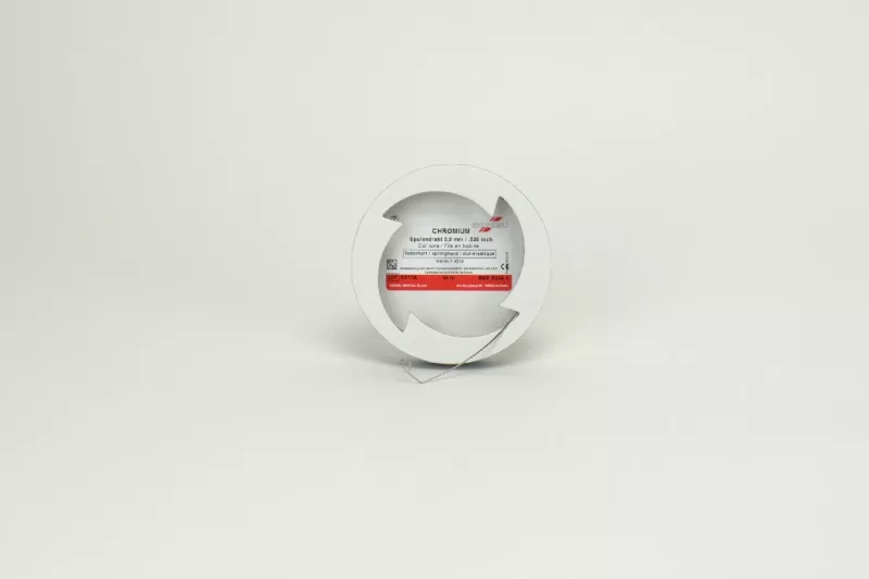 Chromium Klammertråd 0,9mm fjäderhård 10m
