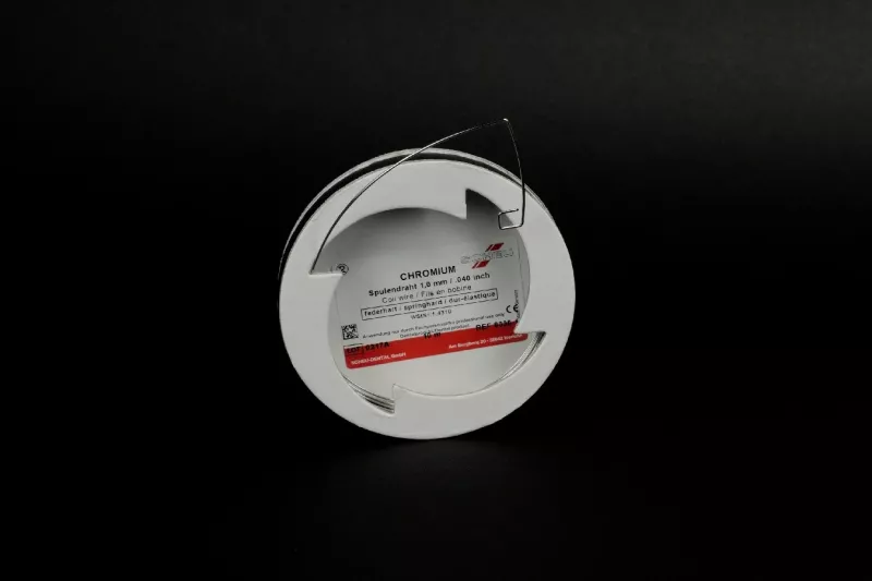 Chromium Klammertråd 1,0mm fjäderhård 10m