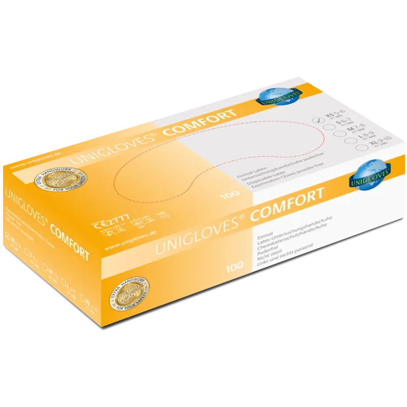 Handske Comfort Latex XS 100st