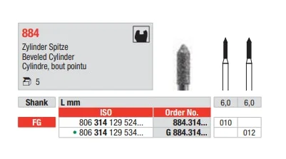 FG Diamantborr 884.010 5st