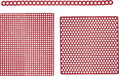 Vaxschablon retentionsnät RN-III 70x70mm PluLine 20st