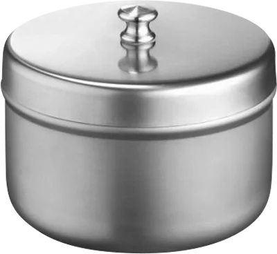 Rostfri Burk med lock Ø95xH60mm