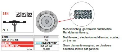 Diamantdisk Hst 354.524.220