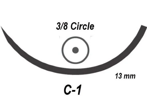 Sutur Ethicon Prolene 5-0 blå C-1 36st