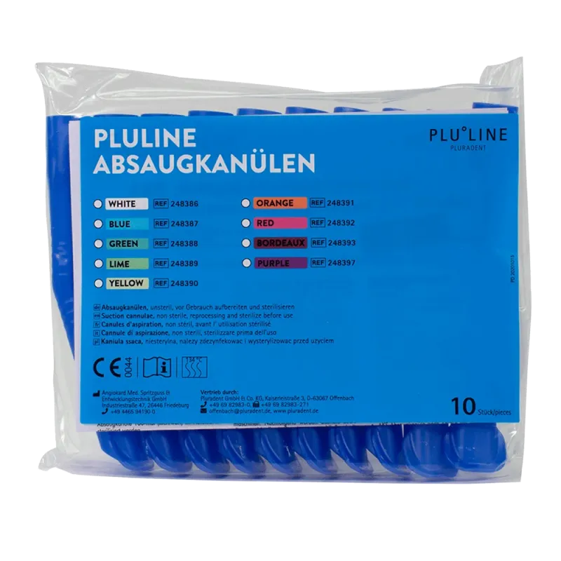 Sugrör PluLine blå 10st