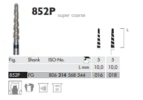 FG Diamantborr 852P 016 MEIPREP 5st