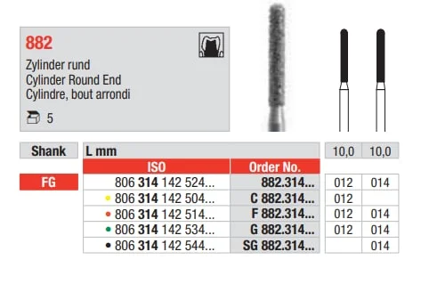 FG Diamantborr 882.014 5st